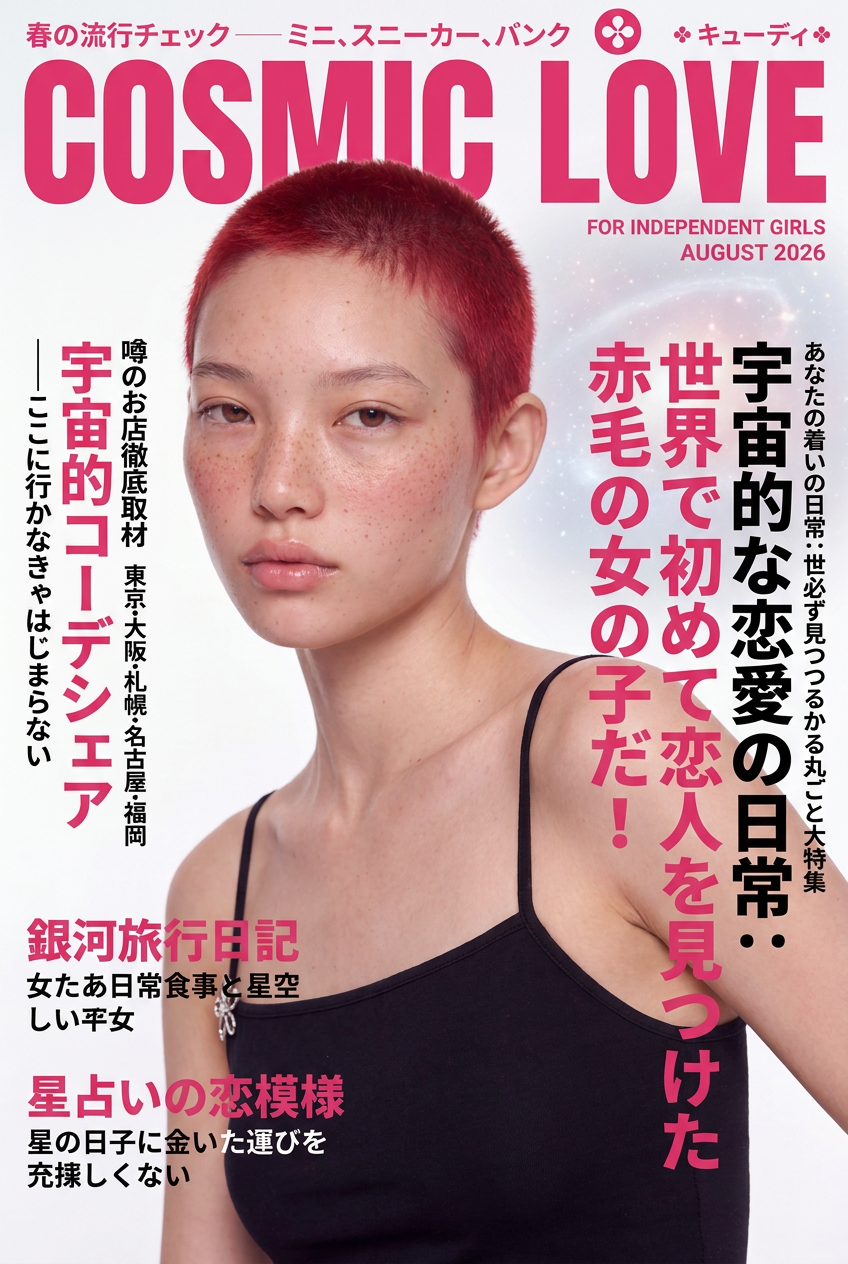 Cosmic Love magazine cover for Yu Hirua Aitren